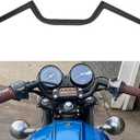 AnXin Motorcycle 7/8" Handlebar Cafe Racer Ace Clubman Style Handlebars 22MM Universal For Bobber Custom Application Black
