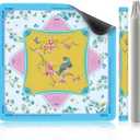 XINTONG Mahjong Mat, 3232 Inches, Mahjong Mat for Table|Anti-Slip | Noise Reduction | Waterproof | Wrinkle-Free, Mah jongg Mat Transported in Curly Packaging, No Creases. (Light Blue)