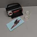 2-Pack Wrapping Paper Cutter with Wheels & Tape Dispenser - Gift Wrap Tool Kit with Replaceable Blades for Christmas, Birthday - Safe, Efficient, and Precise Cutting (Red)