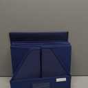 Trapezoid Storage Bins  12x12x10 Fabric Storage Baskets, Collapsible Easy-Access Organiser Boxes for Baby Clothes, Kids Room Organizer  Navy Blue, 3 Pack