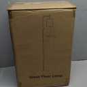 【Upgraded】Dimmable Gold Floor Lamp for Living Room with Clear Glass Lampshade, Glass Modern Floor Lamp with 900LM Edison Bulb Included, Standing Tall Lamp for Bedroom, Office, Reading Room, Corner