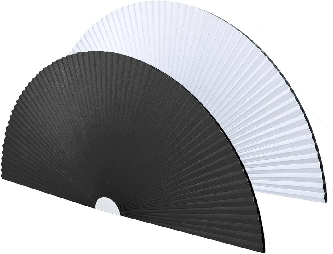 Arch Window Shades Blackout Cellular Honeycomb Blinds Half Circle Cordless No Drill, Thermal Insulated UV Protection, Easy to Cut and Install (Black, Radius: 12", 1 Pack)