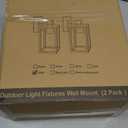 PARTPHONER Exterior Light Fixtures for House, Waterproof Porch Light Wall Mount, Anti-Rust Wall Sconce, Oil Rubbed Bronze Aluminum for Garage, Doorway