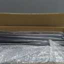 Deck Metal Porch Guard Rail Kit with Balusters - 2 Section Wrought Iron Flat Railing with Wooden Top for Outdoor Deck, Porch, and Balcony (34 in. H x 2.7 ft. W) (Rustic Brown+Black)