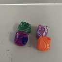 Ice Cube Squishy Veined Ice Cube Fidget Toy Purple Stress Ball Squeeze Toys Stress 5cm(1.97") Veined Ice Cube Squishy Fidget Sensory Toys Kids Youth Adult Puffwize(4Color)