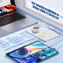 for Apple Watch Charger Fast Charging,3 in 1 Multi Chargers Cable with 20W USB C Charger, iWatch Charger Cord 3FT for iWatch Series Ultra2/SE/10/9/8/7/6/5/4/3/iPhone 15 16 Pro Max/14/13/12/11 -White