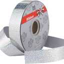 1 inch x 100 yards Waterproof Ribbon, Silver Curling Ribbon for Gifts Package Wrapping, Bows, Crafting, Wedding