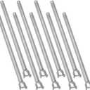 9 Pack Chain Link Fence Extension, 25.2'' Fence Extension Height, Galvanized Post Extender for Dogs and Privacy (1-5/8'') (Silver - 9 kits)