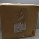 Amazon Basics Office Computer Task Desk Chair with Padded Armrests, Mid-Back, Adjustable, 360 Swivel, Rolling, 275 Pound Capacity, 24.2"D x 24"W x 34.8"H, Black Faux Leather