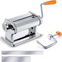 Amylove Polymer Clay Roller Machine Clay Presser Machine with Polymer Cutters 15 cm 5.91 Inch Wide Roller Thin 1 to 3 mm 6 Thickness Options for Craft Projects