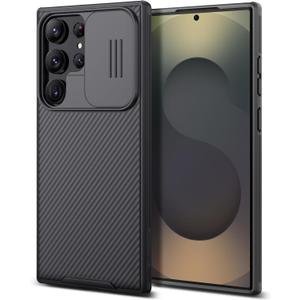 Nillkin Classic Series for Samsung Galaxy S25 Ultra Case with Camera Cover, Military Drop Protection & Thin Slim Fit & Lanyard Design & Non-Slip Protective Phone Case for Galaxy S25 Ultra 6.9", Black