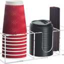 Coffee Cup Holder for Countertop, Acrylic Coffee Bar Accessories and Organizer, Clear Coffee Station Organizer Farmhouse Table Decor