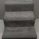 EHEYCIGA Dog Stairs for Small Dogs 13.5" H, 3-Step Dog Steps for Couch Sofa and Chair, Pet Steps for Medium Cats, Non-Slip Balanced Pet Ramp Indoor, Grey