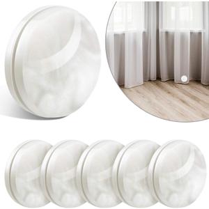 Blulu 12 Pcs/6 Pairs Magnetic Curtain Weights Outdoor Waterproof Shower Curtain Magnet Heavy Duty Weights for Bottom Window Drapery Tablecloth Shower Liner to Stop from Blowing(White)