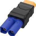 XT60 Male to EC5 Male ConnectorEC5 to XT60 Adapter Injection Molded Type RC Connector Adapter, No Wires Connectors RC Battery Adapter for Battery Micro Drone