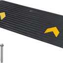 VEVOR 2" Rise Threshold Ramp Doorway, Recycled Rubber Power Wheelchair Ramp 3.64 Feet Long, 33069Lbs Load Capacity, Non-Slip Surface Rubber Solid Threshold Ramp for Wheelchair and Scooter