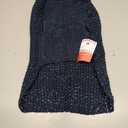 KYEESE Dog Sweater for Large Dogs with Leash Hole Warm Pullover with Reflective Yarn Male Thick Stretchy Knitwear Winter Soft Pet Coat boy for Cold Weather Comfy Dog Sweaters, Navy Blue, Medium