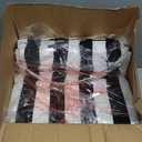 Arden Foam Outdoor Dining Seat Cushion KIt, 19 x 19, Made with ProFoam, Rain-Proof, Fade Resistant, Black Cabana Stripe