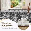 Litopyo 8x10 Washable Non-Slip Area Rug for Living Room(Black and White)