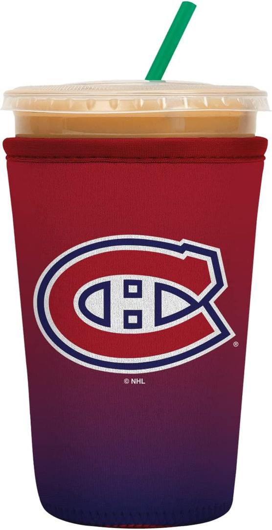 Sok It JavaSok NHL Hockey Iced Coffee & Cold Soda Insulated Neoprene Cup Sleeve (Montreal Canadiens, Medium: 22-28oz)