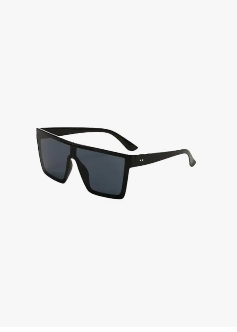 Women's Flat Top Sunglasses with Multicolor Square Frames for Street Style and Beach Accessories