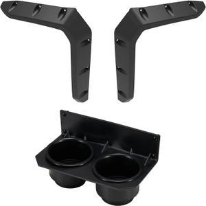 A & UTV PRO Front Fender Flares & Dash Cup Holder with Switch Panel for Honda Pioneer 700 2P 4P 2014-2022, Front Mud Flaps Mud Guards Extension Accessories, Replace OEM # 08P70-HL3-600