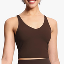 THE GYM PEOPLE Womens' Sports Bra Longline Wirefree Padded with Medium Support M