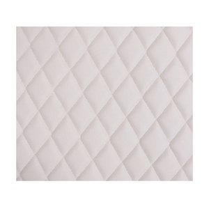 Vinyl Quilted Foam Fabric with 3/8" Foam Backing Upholstery / 52" Wide/Sold by The Yard/FABRIC EMPIRE (White, Diamond 2" x 3")