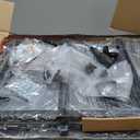 Furnulem Black Night Stand, Small Dresser for Bedroom, Nightstand with 3 Fabric Storage Drawers and 2-Tier Shelf, End Table Side Furniture for Closet, Hallway, Nursery, Sturdy Steel Frame, Wood Top