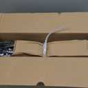 Double Curtain Rod, 1 Inch Black Extra Long Dual Curtain Rods 72 to 144 Inch with Aluminium Modern End Cap Finial, Adjustable Heavy Duty Window Treatment Rods, Telescopic Metal Double Drapery Pole Set