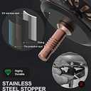 BOTEMY B9171 Copper Kitchen Sink Drain Kit 3 1/2 Sink Strainer for Kitchen Sink with Stainless Steel Strainer Stopper Drain Assembly Basket Strainer Fit Standard Sink Drain Hole(Antique Copper)
