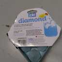 Joie Diamond Ice Cube Tray, Diamond-Shaped Silicone Mold, BPA Free, Dishwasher Safe