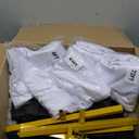 Arch Backdrop Stand and Cover Set (7.2ft,6.6ft,6ft) Metal Arch Frame Stand Gold, Wedding Birthday Party Baby Shower Graduation (White, 7.2Ft+6.6Ft+6Ft)