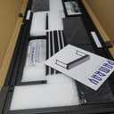 Pamray 47 Inch Small Computer Desk with 3 Drawers for Bedroom Study Writing Home Office Table for Small Spaces Marble