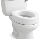 Carex Toilet Seat Riser, Round Raised Toilet Seat Adds 3.5 inches to Toilet Height, for Assistance Bending or Sitting, 300 Pound Weight Capacity Toilet Riser