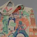 Karma, Canvas Tote Bag for Women, Canvas Beach Bag, Reusable Shopping Bags, Shoulder Bag Reusable Grocery Bags