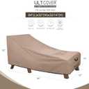 ULTCOVER Waterproof Patio Lounge Chair Cover Heavy Duty Outdoor Chaise Lounge Covers 2 Pack - 84L x 32W x 32H inch