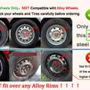 Hubcaps Wheel Covers Replacement R14 Size Hub Cap Universal-Fit Steel Wheel Rim Caps ABS Tire Cover Snap on Most Car Truck SUV Sedan -Set of 414-inchSilver-Black
