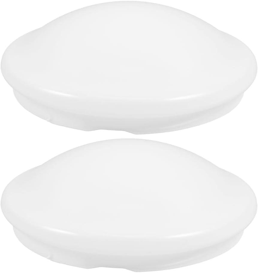 2 Pcs Flush Mount Ceiling Light Shade Covers 8.07In Round Mushroom Lampshade Replacement for Pendant Lights Bathroom Bedroom Fixtures
