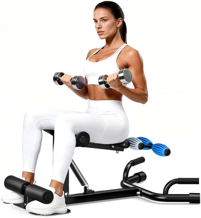 Adjustable Squat Machine for Women, Glutes Trainer for Home Gym, 4-Level Resistance Leg & Core Workout Equipment with Deep Squat Support, 300 lbs Capacity