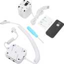 Display Stand, Anti Theft Cell Phone Display Stand, 95‑120dB Security Alarm, Fast Charging Infrared Remote Control Unlock for Exhibition(for Android Port, Without claw)