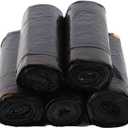 SuperValue 6-10 Gallon Trash Bags | 150 Count Bulk | Tall Kitchen | Can Liners | black Multi-Use Garbage Bags,Thickened garbage bags,18 x 21 inch, 45cm x 55cm,