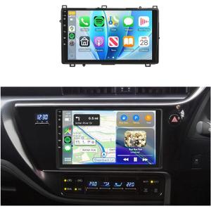 8Core 4G+64G Car Stereo Radio for Toyota Corolla 2017 2018 2019 with 5.0 Bluetooth,Wireless Carplay/Android Auto,DSP 46EQ, GPS WiFi 9inch IPS Touch Screen 63UIs,GPS,Rear Camera