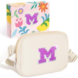 COSHAYSOO Girls Purses Fanny Pack Crossbody Belt Bag Birthday Gifts for 6 7 8 9 10 11 12 Year Old Girl Age 6-8 8-10 10-12 Kids Basket Stuffers Tween Teen Preteen Trendy Stuff Ivory M