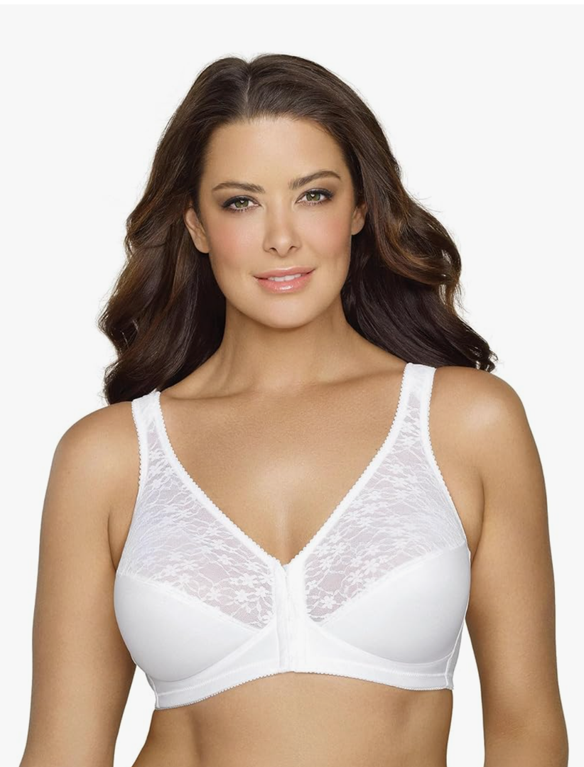 Exquisite Form 5100565 FULLY Lace Wireless Back & Posture Support Bra with Front Closure 38DD