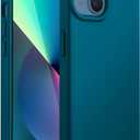 JETech Silicone Case for iPhone 13 6.1-Inch, Silky-Soft Touch Full-Body Protective Phone Case, Shockproof Cover with Microfiber Lining (Teal)