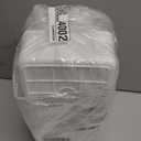 12.9in Three-Layer Multipurpose Storage Box with Handle Portable Tackle Box Folding Art & Craft Case Sewing Supplies Organizer for Makeup, Medicine, Nail, Hair Accessories (White)