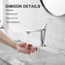 Dimoon 15.7''x385.8'' Marble Peel and Stick Wallpaper White Granite Contact Paper for Countertops Waterproof Kitchen New Environmentally Friendly Materials Thickening Upgrade Renter Friendly Vinyl