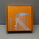 High Pressure Rainfall Shower Head with Handheld Spray Combo  5 Spray Modes, 10" Rain Shower, Anti-Clog Nozzles, Rust-Resistant Chrome Plating & Brass, Flexible Extension Arm