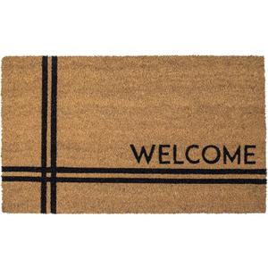 entryways Crisscross Welcome Doormat, 18"x30"